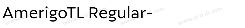AmerigoTL Regular字体转换
